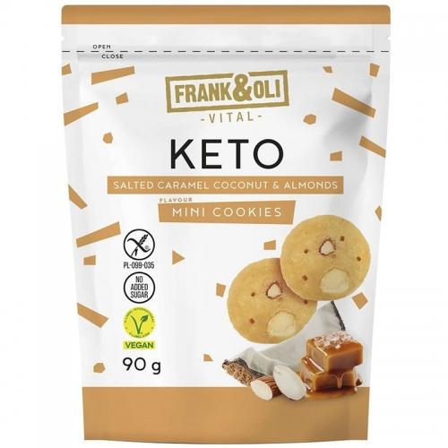 Miękkie ciasteczka KETO kokosowe z migdałami bez cukru 90g*FRANK&OLI*