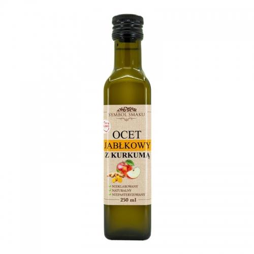 Ocet jabłkowy z kurkumą nieklarowany 250ml*SYMBOL SMAKU* 