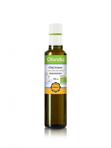 Olej lniany 250ml*OLANDIA*BIO - najlepiej spożyć przed: 25.11.2025 - najniższa cena w okresie 30 dni przed promocją: 17,79zł