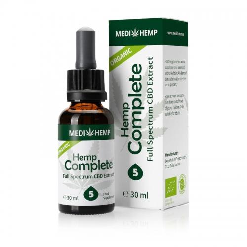 Olejek konopny 5% CBD pełne spektrum 30ml*MEDIHEMP* suplement diety - najlepiej spożyć przed: 13.02.2026 - najniższa cena w okresie 30 dni przed promocją: 252,99zł