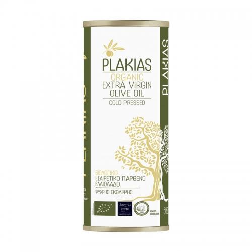 Oliwa z oliwek extra virgin Grecja Kreta puszka 500ml*PLAKIAS*BIO