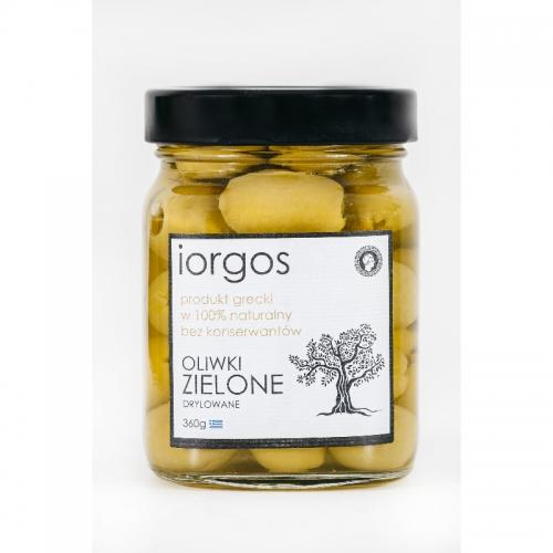 Oliwki greckie zielone drylowane 360g*IORGOS*