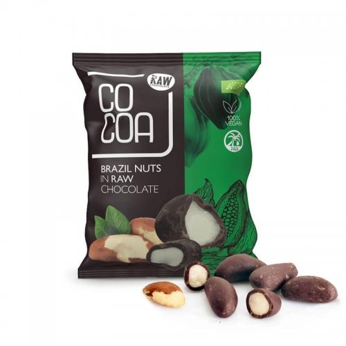 Orzechy brazylijskie w surowej czekoladzie 70g*COCOA*BIO