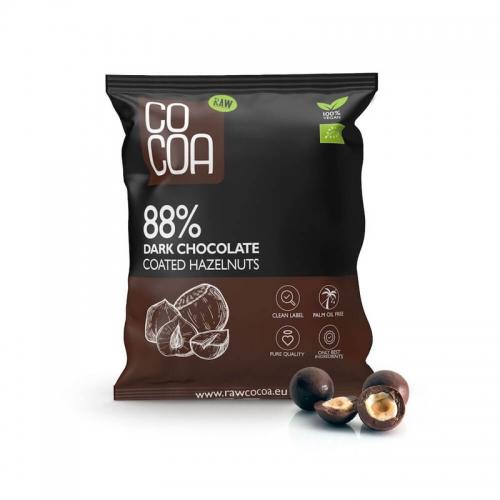 Orzechy laskowe w czekoladzie RAW 88% kakao 70g*COCOA*BIO