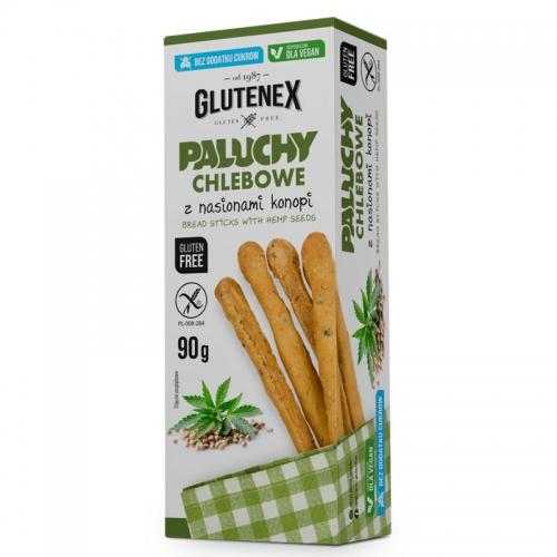 Paluchy chlebowe z nasionami konopi bezgutenowe 90g*GLUTENEX*