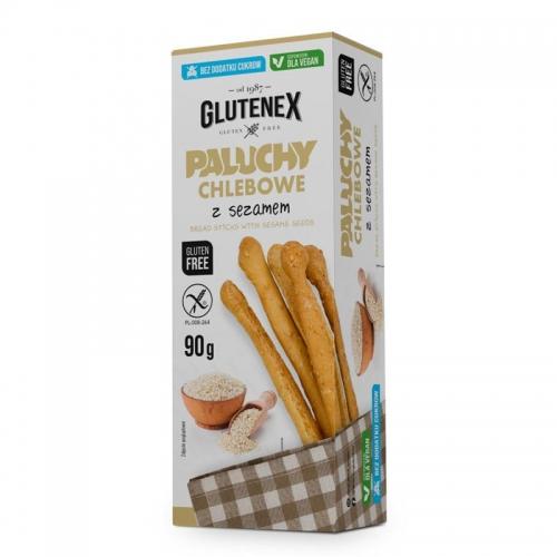 Paluchy chlebowe z sezamem bez cukru 90g*GLUTENEX*