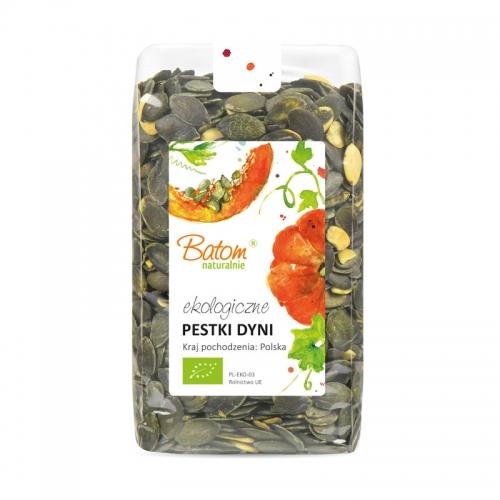 Pestki dyni ciemnozielone 500g*BATOM*BIO Kraj pochodzenia: Polska