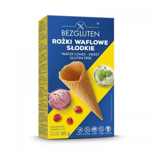 Wafle do lodów słodkie bezglutenowe 85g*BEZGLUTEN* 