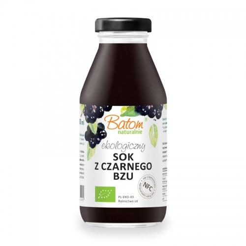 Sok z czarnego bzu bez dodatku cukru 330ml*BATOM*BIO - opakowanie zbiorcze po 12 szt.
