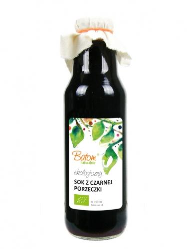 Sok z czarnej porzeczki bez dodatku cukru 750ml*BATOM*BIO - opakowanie zbiorcze po 10 szt.