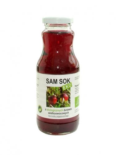 Sok z żurawin wielkoowocowych 250ml*SAM SOK*BIO 