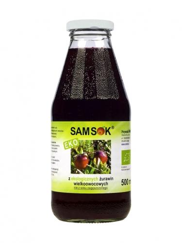 Sok z żurawin wielkoowocowych 500ml*SAM SOK*BIO