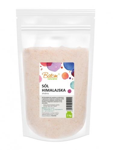 Sól himalajska drobna 1kg*BATOM* - opakowanie zbiorcze po 6 szt.