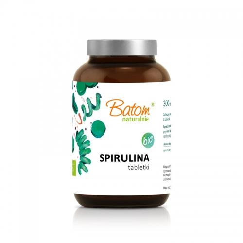 Spirulina 400mg tabletki słoik 300szt.*BATOM*BIO suplement diety