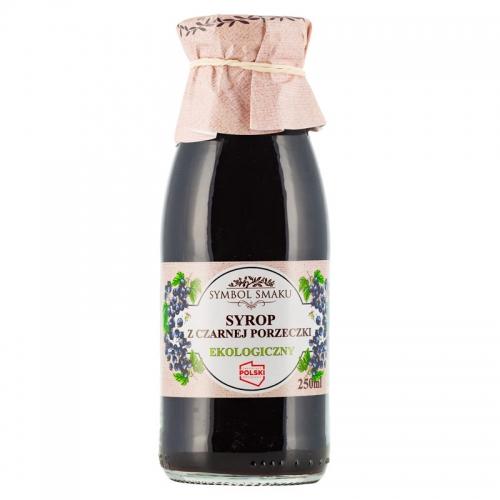 Syrop z czarnej porzeczki 250ml*SYMBOL SMAKU*BIO - najlepiej spożyć przed: 10.09.2026 - najniższa cena w okresie 30 dni przed promocją: 17,49zł