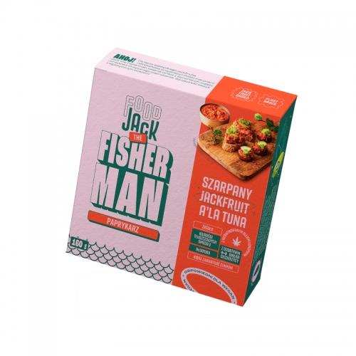 Szarpany jackfruit a'la tuńczyk **Paprykarz wegański** puszka 160g*JACK THE FISHERMAN*