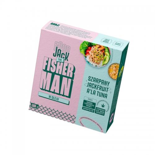 Szarpany jackfruit a'la tuńczyk w oleju puszka 160g*JACK THE FISHERMAN*