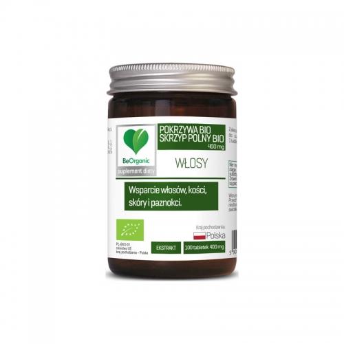 WŁOSY BEORGANIC 400MG x 100TABL. BIO 