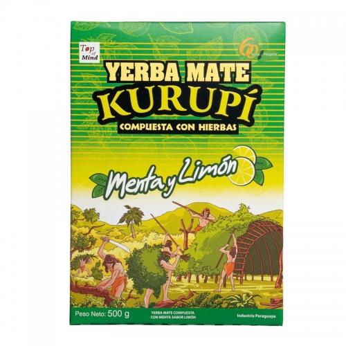 Yerba Mate ziołowa **Menta y Limón** z miętą i limonką 500g*KURUPÍ*