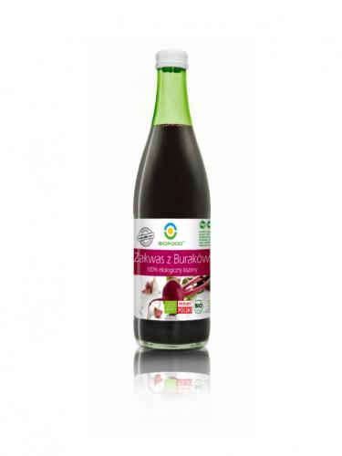 Zakwas z buraków kiszony tłoczony NFC 500ml*BIOFOOD*BIO