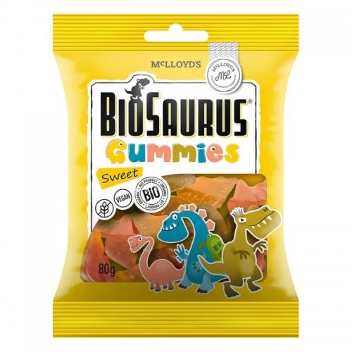 Żelki owocowe **Dinozaury** bez żelatyny 80g*BIOSAURUS*BIO