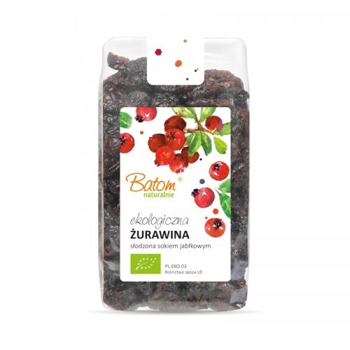 Żurawina słodzona sokiem jabłkowym 250g*BATOM*BIO