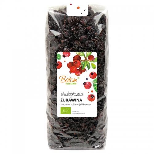 Żurawina słodzona sokiem jabłkowym 1kg*BATOM*BIO