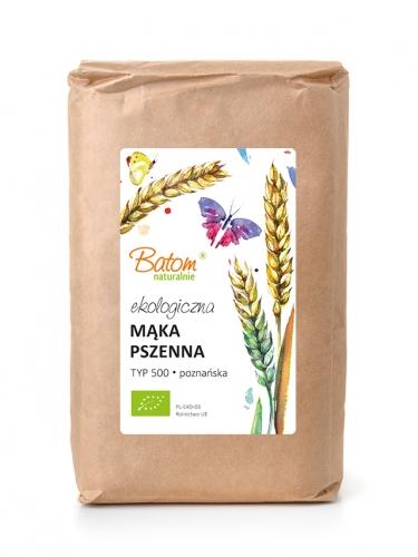 Mąka pszenna TYP 500 poznańska 1kg*BATOM*BIO - opakowanie zbiorcze po 10 szt.