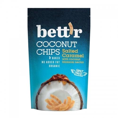 Chipsy kokosowe z solonym karmelem bezglutenowe 70g*BETTR*BIO