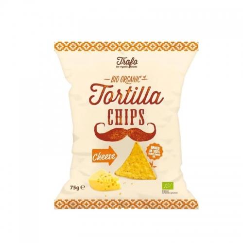 Chipsy kukurydziane tortilla serowe 75g*TRAFO*BIO 