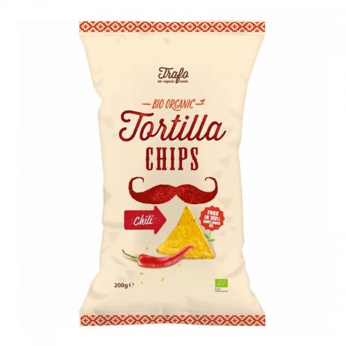 Chipsy kukurydziane tortilla chili 200g*TRAFO*BIO   