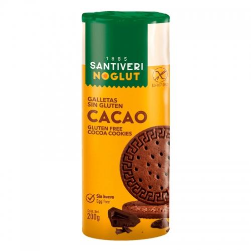 Ciastka kukurydziane kakaowe bezglutenowe 200g*SANTIVERI*