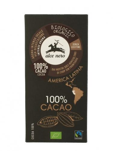 Czekolada 100% kakao 50g*ALCE NERO*BIO