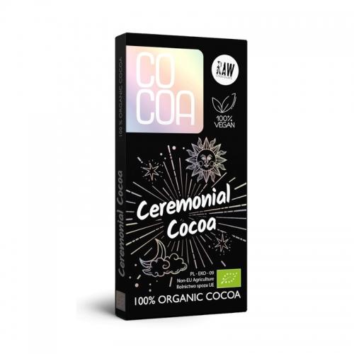 Czekolada surowa gorzka **Ceremonial Cocoa** 100% 50g*COCOA*BIO