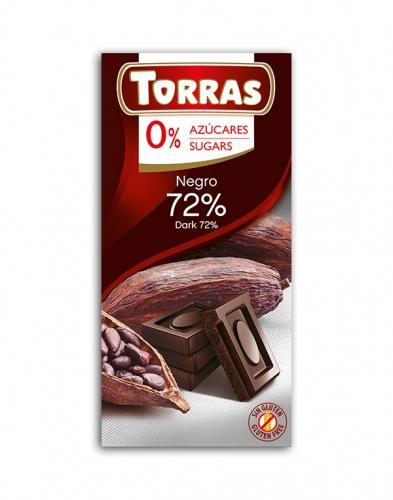 Czekolada gorzka 72% kakao 75g*TORRAS*