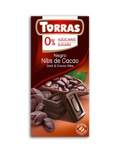 Czekolada gorzka z kakao bezglutenowa 75g*TORRAS*