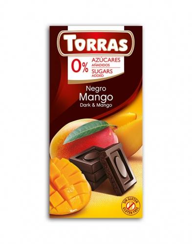 Czekolada gorzka z mango bezglutenowa 75g*TORRAS*