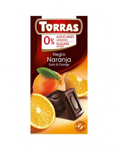 Czekolada gorzka z pomarańczą bezglutenowa 75g*TORRAS*