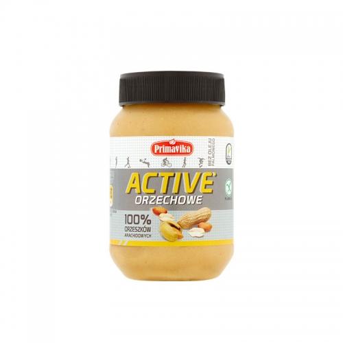 Masło orzechowe **Active** 100% arachidowe 470g*PRIMAVIKA*