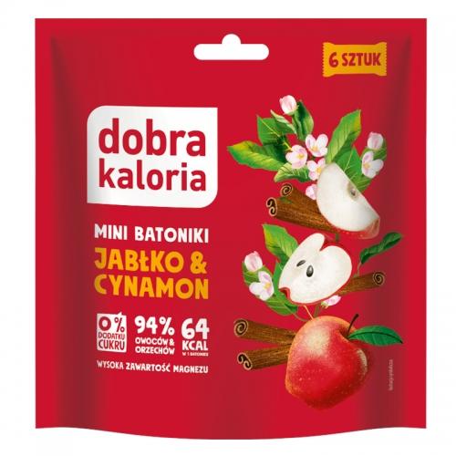 Mini batoniki Jabłko & cynamon bez cukru 108g*DOBRA KALORIA*