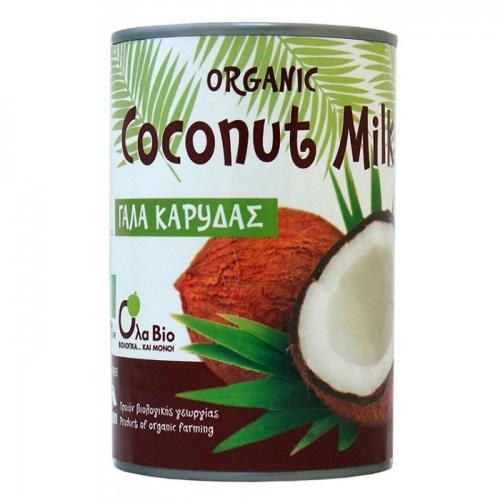 Mleczko kokosowe RAW 17% tłuszczu puszka 400ml*Ola Bio*BIO