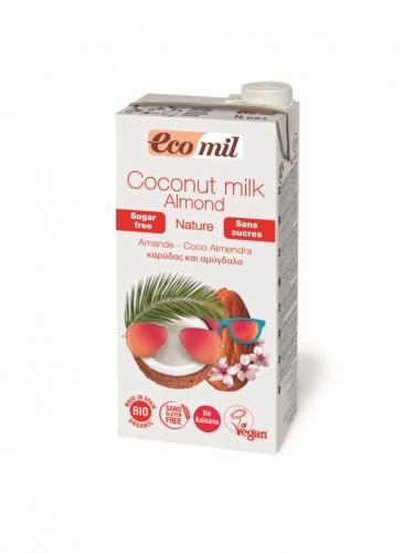 Napój kokosowy z migdałami bez cukru 1l*ECOMIL*BIO