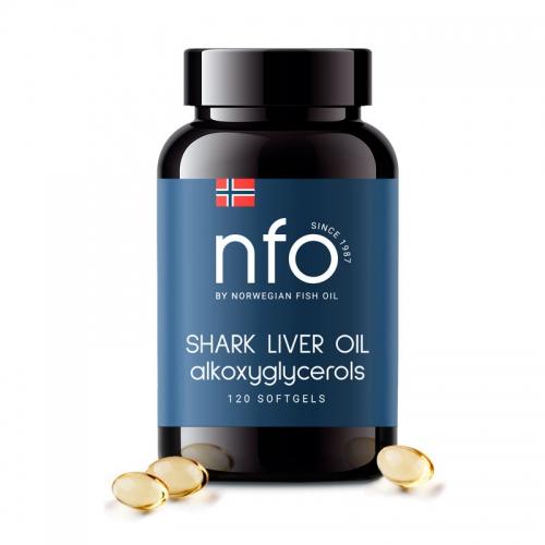 Olej z wątroby rekina / alkoksyglicerole kapsułki 120 szt*NFO* suplement diety