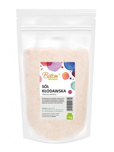 Sól kłodawska różowa drobna 1kg*BATOM* 