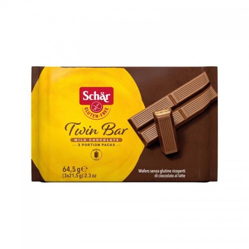 Batoniki wafelki w czekoladzie bezglutenowe 3x21,5g*SCHÄR*