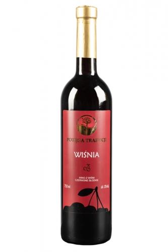 Wino wiśniowe / czerwone / słodkie / Polskie 750ml*VIN-KON*
