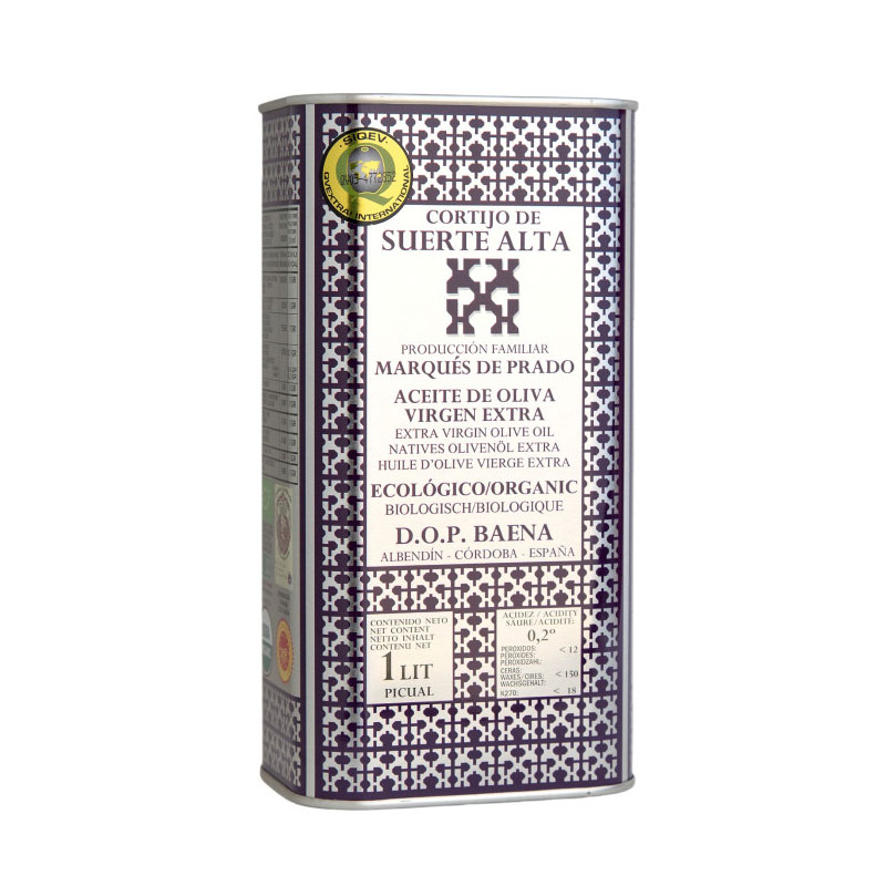 Oliwa z oliwek extra virgin Picual Hiszpania Andaluzja 1l puszka*SUERTE ALTA*BIO